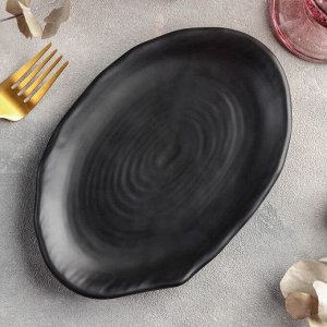 Блюдо «Чёрный Восток», 20,5x14x2 см, цвет чёрный