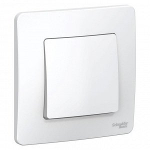 Выключатель SE Blanca, 1 клавиша, 10 А, IP20, скрытый монтаж, белый, BLNVS010101