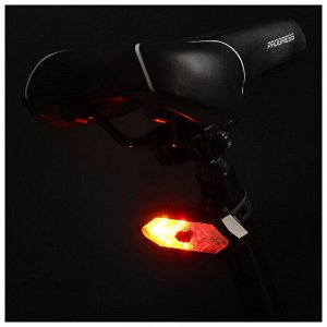 Светодиодный фонарь для велосипеда с поворотниками, световым и звуковым сигналом