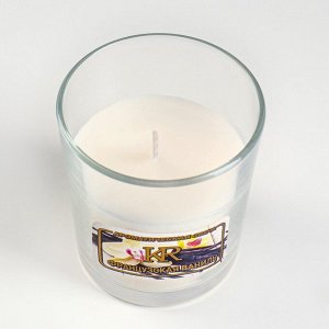 Свеча в гладком стакане ароматизированная "Французская ваниль"