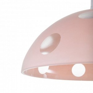 Светильник Колпак "Силви" 1 лампа E27 40Вт розовый д.350 2492584