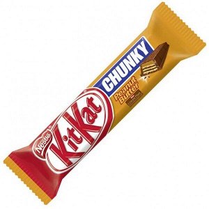 Шоколад KitKat Chunky Peanut Butter  / Kit Kat из Европы / Кит  Кат с арахисовой пастой  42 гр.
