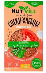 Снеки-хлебцы &quot;Томаты и прованские травы&quot;, NutVill, 70г