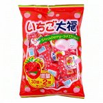 YAOKIN Strawberry Daifuku - воздушное дайфуку с клубничной начинкой