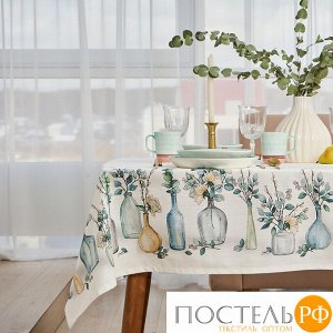 Скатерть "Этель" Flower mood  146х180см, 100% хл, репс 210 г/м2 7578569