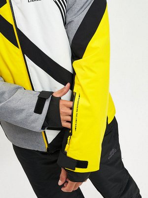 Горнолыжная куртка мужская желтого цвета 77015J