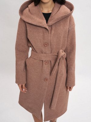 MTFORCE Пальто демисезонное коричневого цвета 42116K