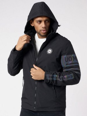MTFORCE Куртка мужская с капюшоном черного цвета 88602Ch