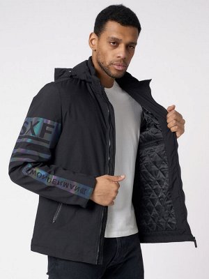 MTFORCE Куртка мужская с капюшоном черного цвета 88602Ch