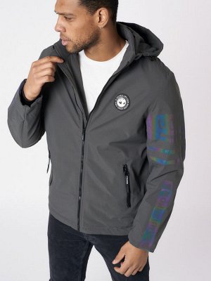 MTFORCE Куртка мужская с капюшоном темно-серого цвета 88602TC