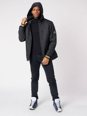 Куртка со съемными рукавами мужская черного цвета 3503Ch
