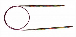 21354 Knit Pro Спицы круговые Symfonie 5мм/100см, дерево, многоцветный
