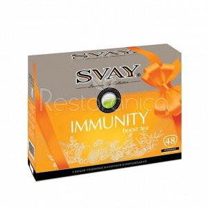 Набор чая SVAY "IMMUNITY boost tea" 8 видов, 48 пирамидок