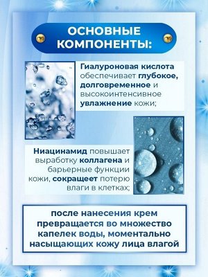 Elizavecca Увлажняющий гиалуроновый крем Aqua Hyaluronic Acid Water Drop Cream , 50мл