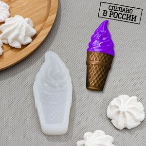 Силиконовая форма «Мороженое», 10.3x4.2 см, толщина 19 мм, прозрачная