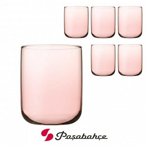 Набор стаканов Pasabahce "ICONIC" розовый / 6 шт, 280 мл
