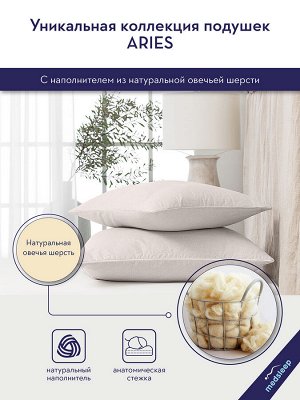 MedSleep Подушка упругая Aries цвет бежевый (50х70)