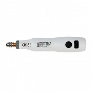 Аппарат для маникюра GESS-640 Nail Art Ultra, 10 насадок, 15000 об/мин, АКБ, белый