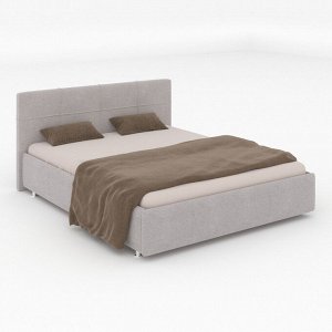 Кровать «Пантеон» без ПМ, 180 ? 200 см, ортопедическое основание, рогожка, цвет серый