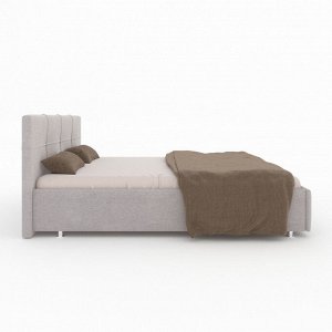 Кровать «Пантеон» без ПМ, 180 ? 200 см, ортопедическое основание, рогожка, цвет серый