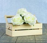 Кашпо деревянное 24.5×13.5×9 см &quot;Двушка Лайт&quot;, двухреечное