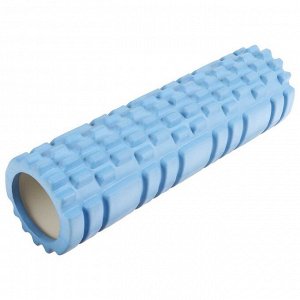 Роллер для йоги массажный 45 х 14 см, цвет синий