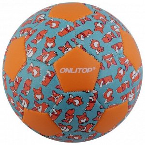 Мяч футбольный ONLITOP «Лисёнок», размер 2, 32 панели, PVC, бутиловая камера, машинная сшивка, 100 г