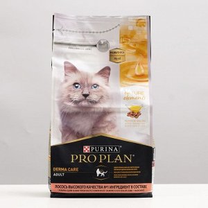 Сухой корм Pro Plan для кошек, здоровая кожа и шерсть, лосось и льняное масло, 1,4 кг