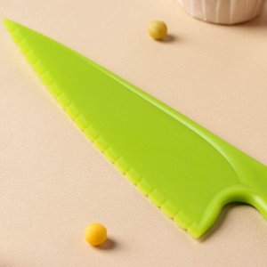 Нож для торта Доляна, 28,5х6 см, цвет МИКС