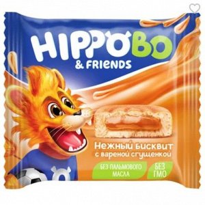 Бисквитное пирожное HIPPO BO & friends с вареной сгущенкой, 32 г