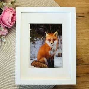 3Д картинка "Лиса" (маленькая) 9,5 х 14,5 см х Ж-0013, голографическая открытка с изображением лисы, без рамки
