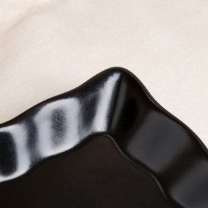 Тарелка "Гедза", матово-чёрный, 21х11 см