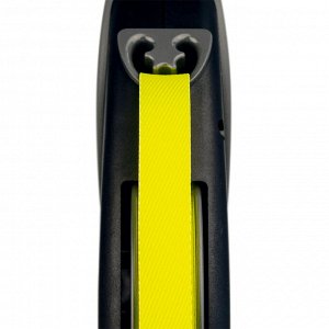 Flexi рулетка Giant Neon L (до 50 кг) светоотражающий ремень 8 м