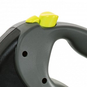 Flexi рулетка Giant Neon L (до 50 кг) светоотражающий ремень 8 м