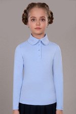 Блузка для девочки &quot;Людмила&quot; Арт. 13262 (светло-голубой)