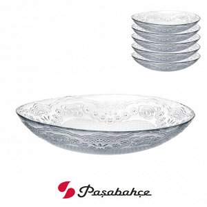 Набор тарелок Pasabahce "Лейси" / 6 шт, 215 мм