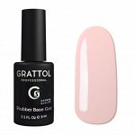 ( 9МЛ ) КАМУФЛИРУЮЩАЯ БАЗА №4 ДЛЯ ГЕЛЬ-ЛАКА GRATTOL RUBBER BASE