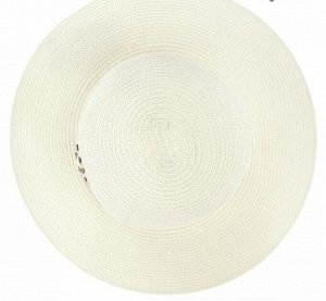 Шляпа Состав:  capron, polyester
Ширина поля:  10 см.
Диаметр шляпы:  38 см.
Высота тульи:  10 см.
Аксессуар:  лента в тон, пряжка.