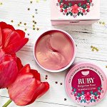 Гидрогелевые патчи для век с рубиновой пудрой и розой Ruby Bulgarian Rose Eye Patch
