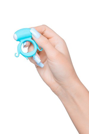 Виброкольцо на пенис A-Toys by TOYFA Sair, силикон, голубое, ? 2,6 см