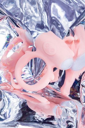 Виброкольцо на пенис A-Toys by TOYFA Kear, силикон, розовое, ? 2 см