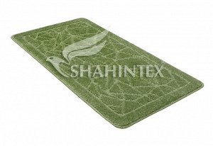 SHAHINTEX РР Набор ковриков для ванной 60х100см; 60х50см зеленый чай 79