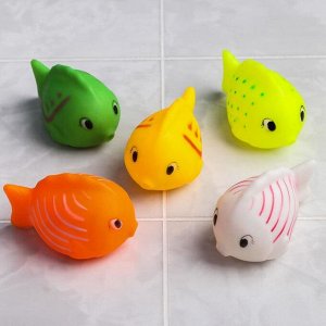 Резиновая игрушка для игры в ванной «Чудо-рыбка», цвет МИКС