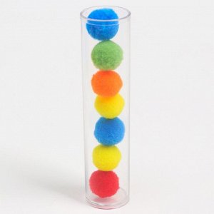Развивающий набор "Цветные бомбошки: сложи по образцу"