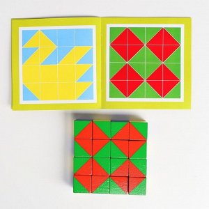 Кубики «Сложи картинку», задания в комплекте