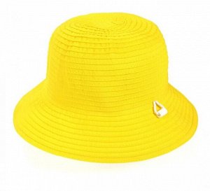 Шляпа Тулья  - Желтая, 
Поле -  Желтое,  
Аксессуар - Белый (как на фото)