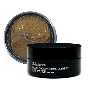 Гидрогелевые патчи с протеинами шёлка и углём Black Cocoon Home Esthetic Eye Patch