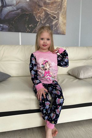 Пижама с брюками для девочки 5102