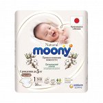 MOONY Natural подгузники NB (до 5 кг), 16 шт. NEW