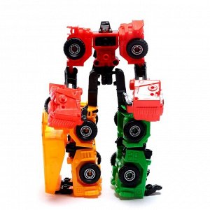 Набор роботов «Строительный отряд», трансформируются, 3 штуки, собираются в 1 робота